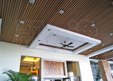 Ofis / Otel için Asma Ahşap Plastik Kompozit Tavan Panelleri