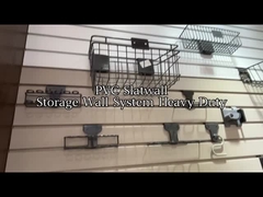 Özelleştirilmiş Fikstür Slat Duvar Panelleri gri pvc garaj paneli iç mekan