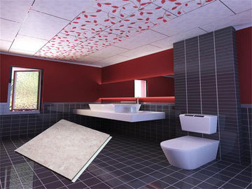 İç Su geçirmez PVC Tavan Panelleri Bileşik Banyo Tavan Kurulu