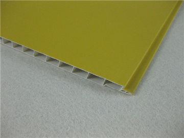 İyi fiyat Sarı Lamine PVC Tavan Panelleri, Isı Yalıtımı PVC Çatı Panelleri çevrimiçi