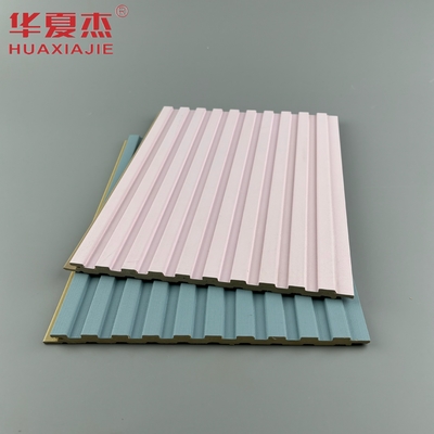 İyi fiyat ev duvar dekorasyonu için pembe modern tasarımlı laminated wpc duvar paneli çevrimiçi