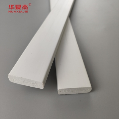 toptan maliyet fiyatı 3/8 x 1-1/4 kapı durağı pvc dekoratif kalıplama iç profil beyaz tahta
