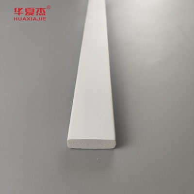 toptan maliyet fiyatı 3/8 x 1-1/4 kapı durağı pvc dekoratif kalıplama iç profil beyaz tahta