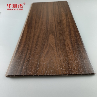 Ahşap lamine dekoratif tavan panelleri, geri dönüşümlü pvc duvar kaplama 250 * 8 mm