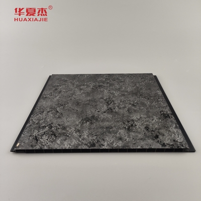 Yüksek Parlaklıklı Siyah Panel Sliver Halo Deseni Pvc Duvar Panelleri Lüks Tasarım Ev Dekorasyonu İçin Pvc Panel