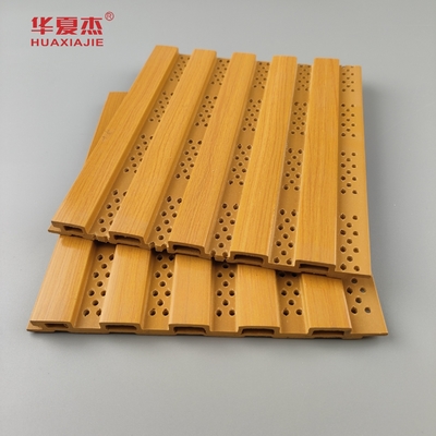 Yeni Tasarım Fluted Wpc Duvar Paneli Duvar Dekorasyonu için Perforated Wpc Panel