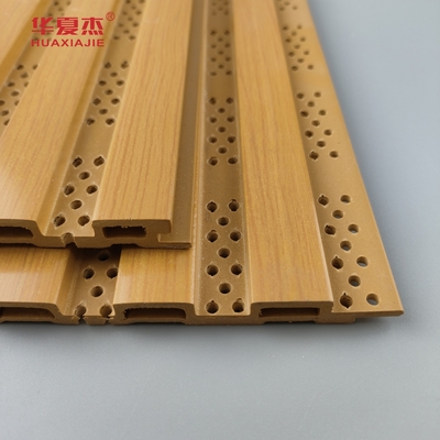 Yeni Tasarım Fluted Wpc Duvar Paneli Duvar Dekorasyonu için Perforated Wpc Panel