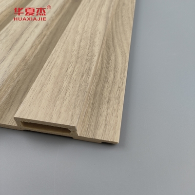 Çizik engelli Doğa Ahşap Wpc Duvar Paneli Dış Dekorasyon Laminasyonlu Wpc Paneli Fluted Board