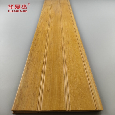 Doğal Ahşap Wpc Wainscoting Paneller Su geçirmez Wpc Duvar Paneli Banyo Dekorasyonu için Wainscot