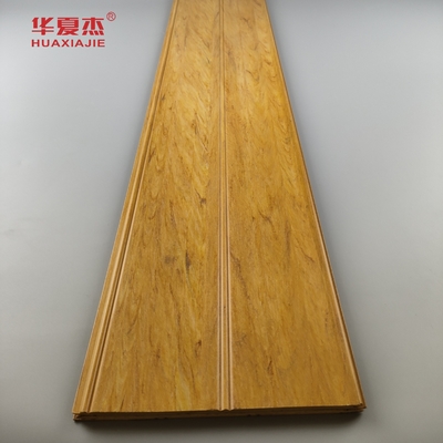 Doğal Ahşap Wpc Wainscoting Paneller Su geçirmez Wpc Duvar Paneli Banyo Dekorasyonu için Wainscot