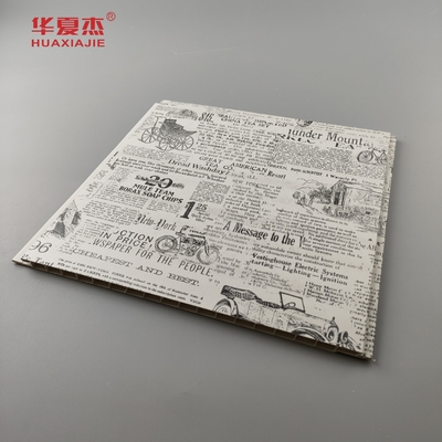 Dayanıklı klasik pvc laminatlı panel antik stil pvc tavan paneli duvar dekorasyonu iç mekan