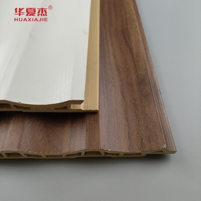 Laminli Wpc Duvar Paneli Fluted Pvc Panel Beyaz Ahşap Taneler Wpc Panel Ev / Ofis Dekorasyonu