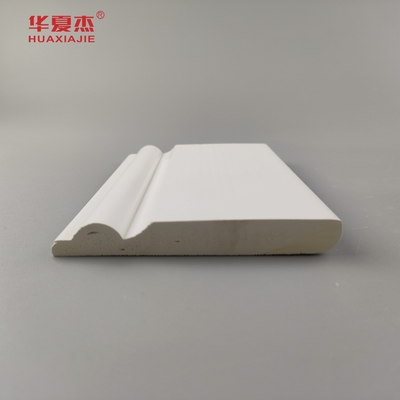 Yüksek kaliteli pvc taban kalıplama beyaz pürüzsüz yüzey 95x12mm pvc etek iç dekorasyon