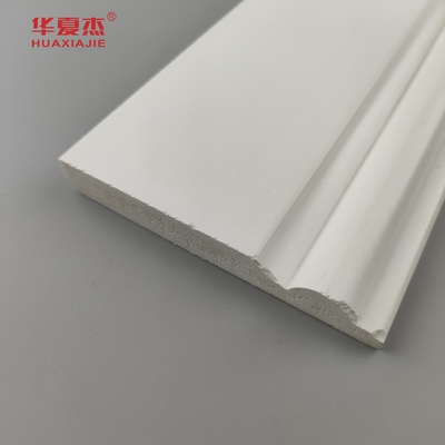 Yüksek kaliteli pvc taban kalıplama beyaz pürüzsüz yüzey 95x12mm pvc etek iç dekorasyon