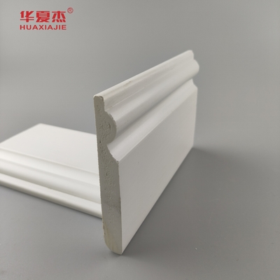 Yüksek kaliteli pvc taban kalıplama beyaz pürüzsüz yüzey 95x12mm pvc etek iç dekorasyon