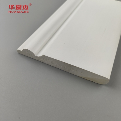 Yüksek kaliteli pvc taban kalıplama beyaz pürüzsüz yüzey 95x12mm pvc etek iç dekorasyon