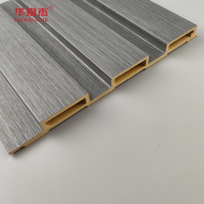 Yeni Ürün Wpc Fluted Duvar Paneli Laminasyonlu Ahşap Taneler Wpc Paneller Kolayca Yerleştirin İç Duvar Dekorasyonu