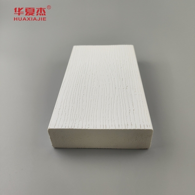 Toptan döşeme tahta beyaz vinil 5/4inx4inx12ft çevre dostu pvc köpük kalıplama konut dekorasyonu için pvc profilleri