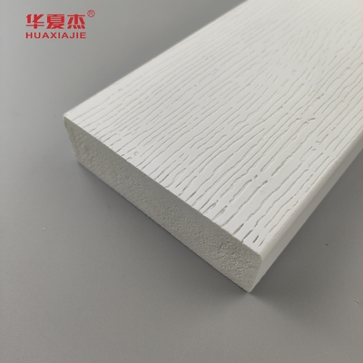Toptan döşeme tahta beyaz vinil 5/4inx4inx12ft çevre dostu pvc köpük kalıplama konut dekorasyonu için pvc profilleri