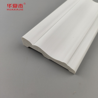 Yeni ürün 19/32 x 2-23/32 kolonyal kaplama pvc kiriş bina dekorasyonu için beyaz renk taban tahta