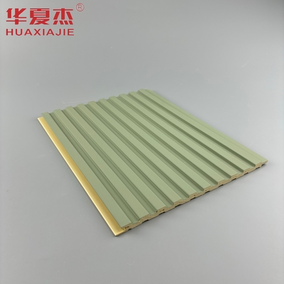 Yeni Tasarım Wpc Fluted Duvar Paneli Su geçirmez Wpc Pvc Laminated Anti Çizik Panelleri Duvar İç Dekorasyonu
