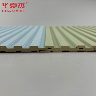 Yeni Tasarım Wpc Fluted Duvar Paneli Su geçirmez Wpc Pvc Laminated Anti Çizik Panelleri Duvar İç Dekorasyonu