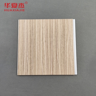 Modern Tasarım Laminated Pvc Duvar Paneli 250x5mm Pvc Ahşap Taneler Panelli Oturma Odası Dekoru için