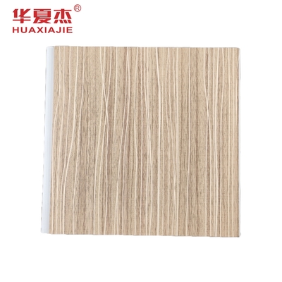 Modern Tasarım Laminated Pvc Duvar Paneli 250x5mm Pvc Ahşap Taneler Panelli Oturma Odası Dekoru için