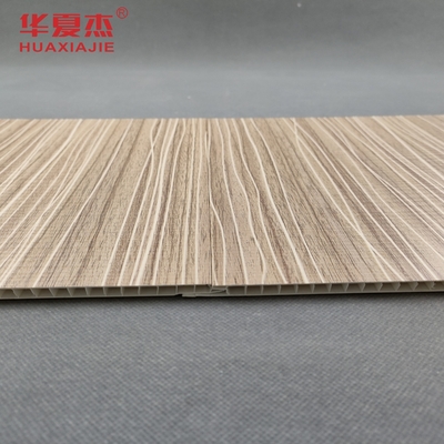 Modern Tasarım Laminated Pvc Duvar Paneli 250x5mm Pvc Ahşap Taneler Panelli Oturma Odası Dekoru için