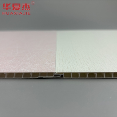Hot Stamping Pembe Mağaza Pvc Duvar Paneli Yüksek Parlaklık Yüzey Pvc Tavan Paneli İç Dekorasyon Otel