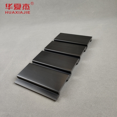 Siyah Parlak PVC Slatwall Panelleri Ev İçi İçin PVC garaj paneli