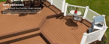 İyi fiyat Katı WPC Kompozit Decking Hızlı ve Basit Kurulum Güverte çevrimiçi