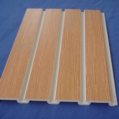 Metal Kancalı Doğal Ahşap Tahıl Dekoratif Slatwall Panel Pvc