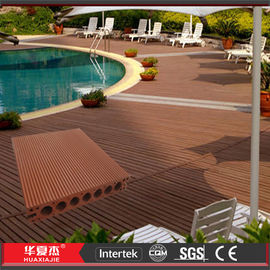 İyi fiyat Yard için su geçirmez fırçalanmış / Kabartma WPC Kompozit Ahşap Decking 140 * 25mm çevrimiçi
