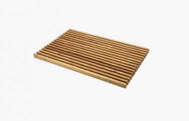İyi fiyat 60cm * Banyo Kolay Kurulum için 80cm Tırtıklı WPC Kayın Kabartmalı Mat çevrimiçi