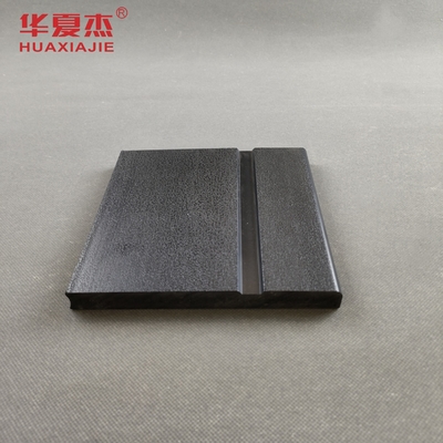 İyi fiyat Siyah PVC Skirting Board 150mm PVC Baseboard İç mekan dekorasyonu çevrimiçi