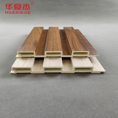 İyi fiyat Otel Dekorasyonu Su geçirmez Wpc Panelleri Laminated Wood Grain Wpc Fluted Wall Panel With 2.9m / 3m / Customized Length çevrimiçi