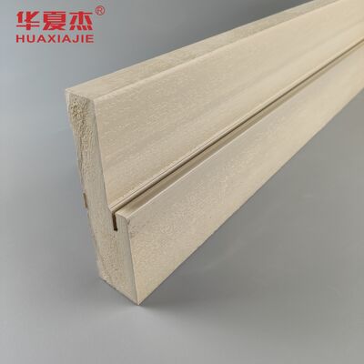 İyi fiyat 4-9/16'' Genişlik 4.22kg/m Ağırlık Özelleştirilebilir Uzunluk WPC Kapı Kasası ve İç Dekorasyon için Pervaz çevrimiçi