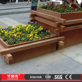 İyi fiyat WPC Ahşap Plastik Kompozit Decking Dış Mekan İçin Dekoratif Çiçek Kutusu çevrimiçi