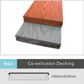 İyi fiyat Köpük Kompozit WPC Decking Döşeme 140mm x 25mm UV Direnci Döşeme Panoları çevrimiçi